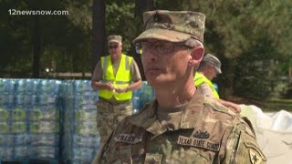 Texas State Guard distributing water, ice to Imelda victims