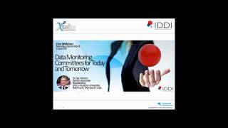 IDDI WEBINAR: Data Monitoring Committees for Today and Tomorrow