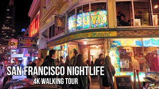 San Francisco [4k] Nightlife 🍀 St Patrick's Day Weekend