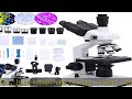 Woehrsh trinocular Microscope H10x and WF50x eyepieces 40X-5000X Magnification Bright Field of View