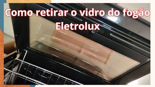 How to remove and replace the glass on an Electrolux 5-burner stove - EP 539