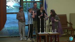 Shabbat Candle Lighting with Cameron Raczynski and Family