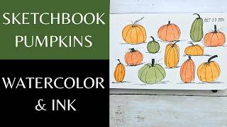 Easy Pumpkins | Beginner | Autumn Sketchbook