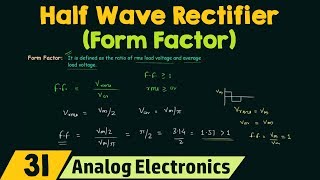Half Wave Rectifier (Form Factor)