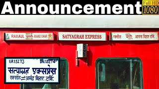 Announcement of Satyagraha Express at Ghaziabad Junction