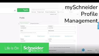 mySchneider: Profile and Account Management | Schneider Electric