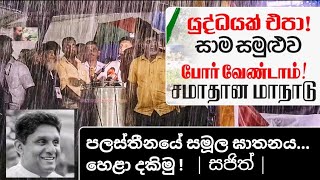 රාජ්‍ය ත්‍රස්තවාදයෙන්, පලස්තීන ජනතාව සමූල ඝාතනය හෙළා දකිමු! සජිත් ප්‍රේමදාස/සාම සමුළුව 7N23©Don Maya