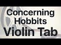 Learn Concerning Hobbits on Violin - How to Play Tutorial