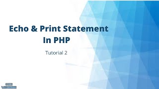 Echo & Print Statement In PHP | CodeWithAdnan