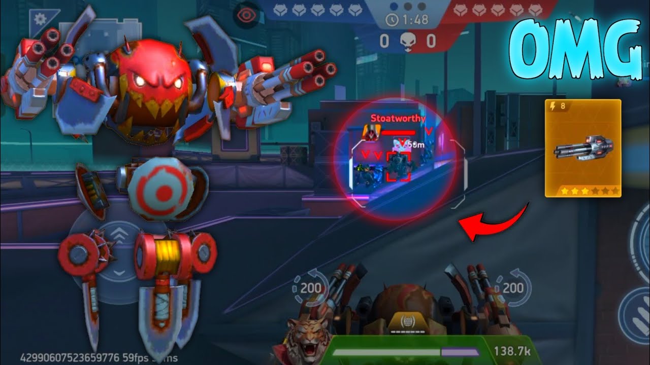 Finally I Got Minigun 8рџ ґ Mech Arena Youtube