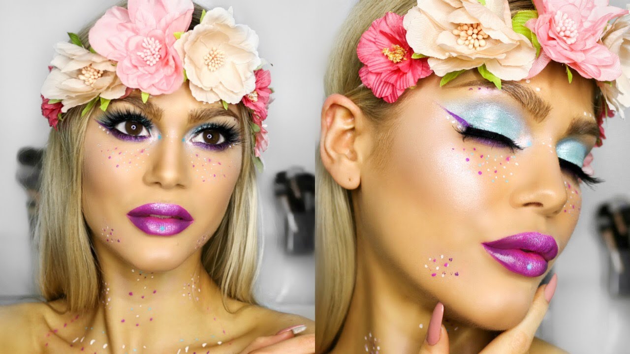 Creative Mermaid Fairy Fantasy Makeup Tutorial Youtube
