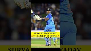 Surya Kumar Yadav 111 Run's IN  51 Bowls🔥! Ind vs Nz ! #suryakumaryadav#indvsnz #t20 #cricket#shorts