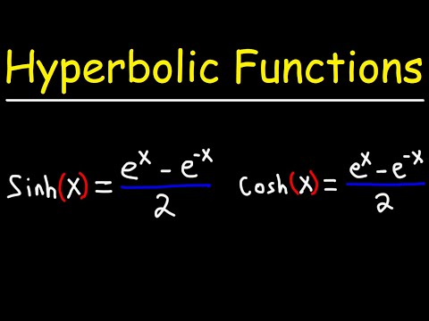 Hyperbolic Trig Functions Basic Introduction Theorganicchemistrytutor Hyperbolic Trig Functions Basic Introduction Theorganicchemistrytutor