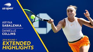 Aryna Sabalenka vs Danielle Collins Extended Highlights | 2018 US Open Round 1