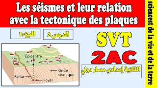 Les séismes et leur relation avec la tectonique des plaques svt 2ac | cours svt 2 ac