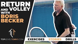 Play With Your VOLLEY And RETURN Like Boris Becker | Top Level Tennis