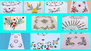 Beautiful Hand Embroidery Designs Collection || Bedseet , Parda and Table Cloth Designs ||