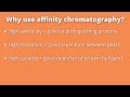 affinity chromatography explained in 3 minutes