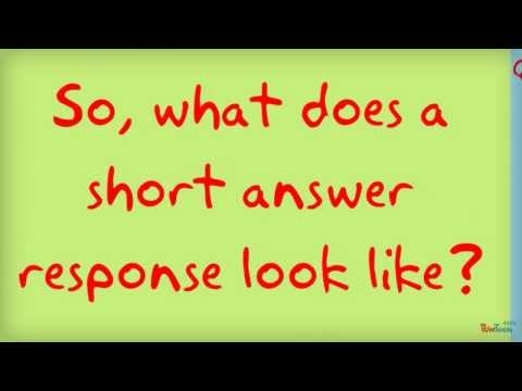 What are response questions?