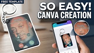 Create a Beautiful Memorial Keychain on Your Phone with Canva