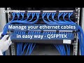 1U 19'' Horizontal Cable Managers for Ethernet Cabling | QSFPTEK