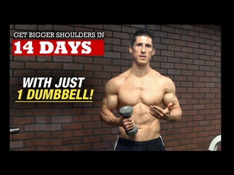Bigger Wider Shoulders in 14 DAYS (With 1 DUMBBELL!) Bigger Wider Shoulders in 14 DAYS (With 1 DUMBBELL!)