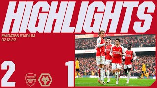 HIGHLIGHTS | Arsenal vs Wolverhampton Wanderers (2-1) | Saka and Odegaard give us all three points!
