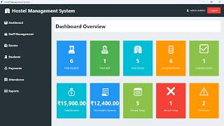 Hostel Management System in Python | Tkinter + MySQL Full Project with Source Code