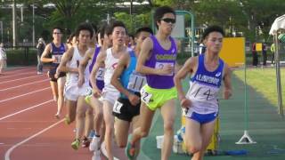 【頑張れ中大】 平成国際大学記録会 5000ｍ12組 中山復帰戦14’42”6、三須/松原（OBｻﾝﾍﾞﾙｸｽ)  2017.5.20