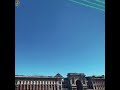 il sorvolo delle frecce tricolori su milano