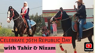 Celebrate 76th Republic Day with Marwadi horse Tahir and rider Nizam. The horse is available 4 SALE