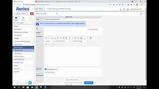 Aeries - Send Mass Emails
