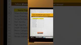 Cara mudah VLOOKUP beda sheets! 🚀
