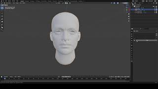 Sculpting a head in Blender