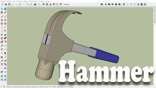 Hammer - Martillo - #sketchup #viralvideo #constructionequipment #tools