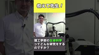 理工学の生命科学ってどんな研究をするの？【国公立大学　高知工科大学】 #Shorts