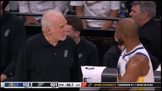 CP3 and Coach Pop Chat Ends with a sly Pop Wink