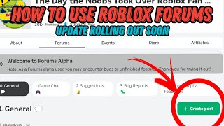 How to use Roblox Forums Full Tutorial