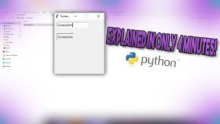 How to make a Tkinter GUI with screenshot function in just 4 minutes! [python]