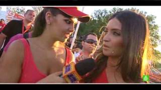 SLQH: Cristina entrevista a Sara Carbonero en la celebración de 'la Roja'