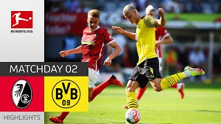 SC Freiburg - Borussia Dortmund 2-1 | Highlights | Matchday 2 – Bundesliga 2021/22