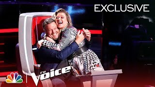 Kelly Clarkson and Blake Shelton's Sibling Rivalry - The Voice 2018 (Digital Exc