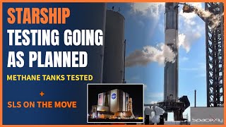 Fullstack Starship Methane Tanks Tested, SLS is on the Move towards Launch Pad + RocketLab's Mission