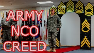Life of a U.S. Army Soldier - THE NCO CREED | CREED OF THE NONCOMMISIONED OFFICER | US ARMY