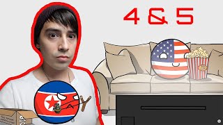 U.S. American Texan reacts to Countryballs | No Idea Animation Compilations: 4 & 5