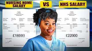 OH NO ! COMPARING MY NHS SALARY TO mY CARE HOME SALARY 🙆🏾♀️🤦🏼♂️