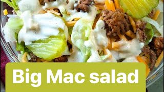 Keto Big Mac Salad! Easy Meal for Day 1 #KetoMeals