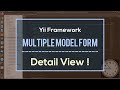 Detail View Multiple Model Form // Web Programming - Yii Framework