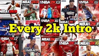 Every Single NBA 2k Intro Ever - NBA 2k Nostalgia