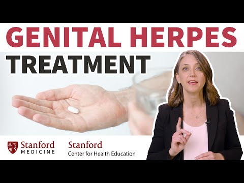What medication can you take daily for herpes?